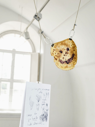 Sorcery with lizards and other transitional drawings. Installation view at Summer Open Studios, HIAP, Helsinki, Finland, 2019 