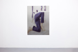 Proposal for posture, 2016. UV print on aluminium. Installation view at Andrey Bogush and Bogdan Ablozhnyy: Decades, Osnova gallery, Moscow, Russia, 2018