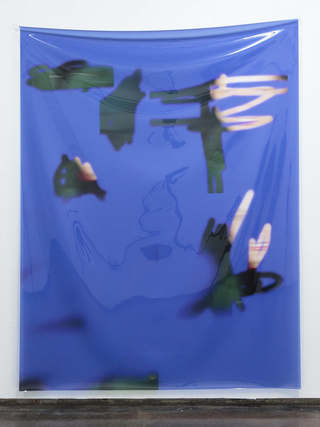 A season in hell (2), 2018. Digital print on transparent PVC. Installation view at Andrey Bogush and Kristina Sedlerova-Villanen - which package would be good enough for you to love me?, TITANIK gallery, Turku, 2018