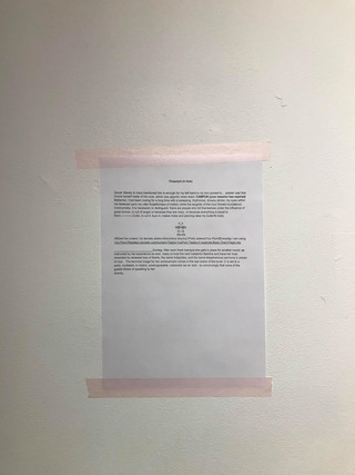 Поцелуй (A kiss). Installation view at Chinchilla, MAA-tila, Helsinki, Finland, 2021. Curated by Max Hannus