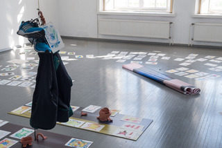 I don't need you I need a boat, 2019. Installation view at Spring Open Studios, HIAP, Helsinki, Finland 