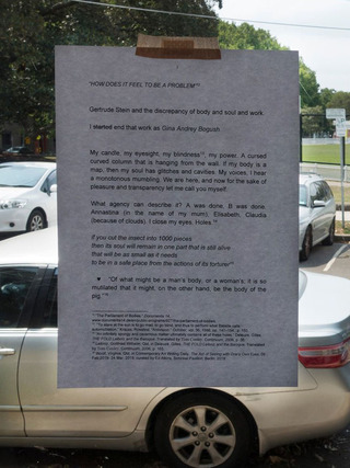 For Jessie, 2019. Installation view at Wormhole, Knulp, Sydney, Australia. Invited by Jessie Bullivant